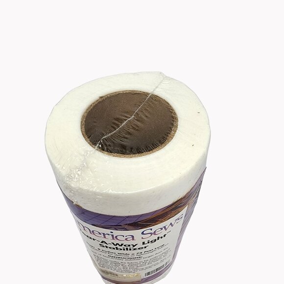 America Sews Tear Away Light Stabilizer 8in x 75ft Embroidery Sewing Roll - Picture 2 of 4